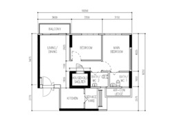 Blk 118A Alkaff Lakeview (Toa Payoh), HDB 3 Rooms #617995521